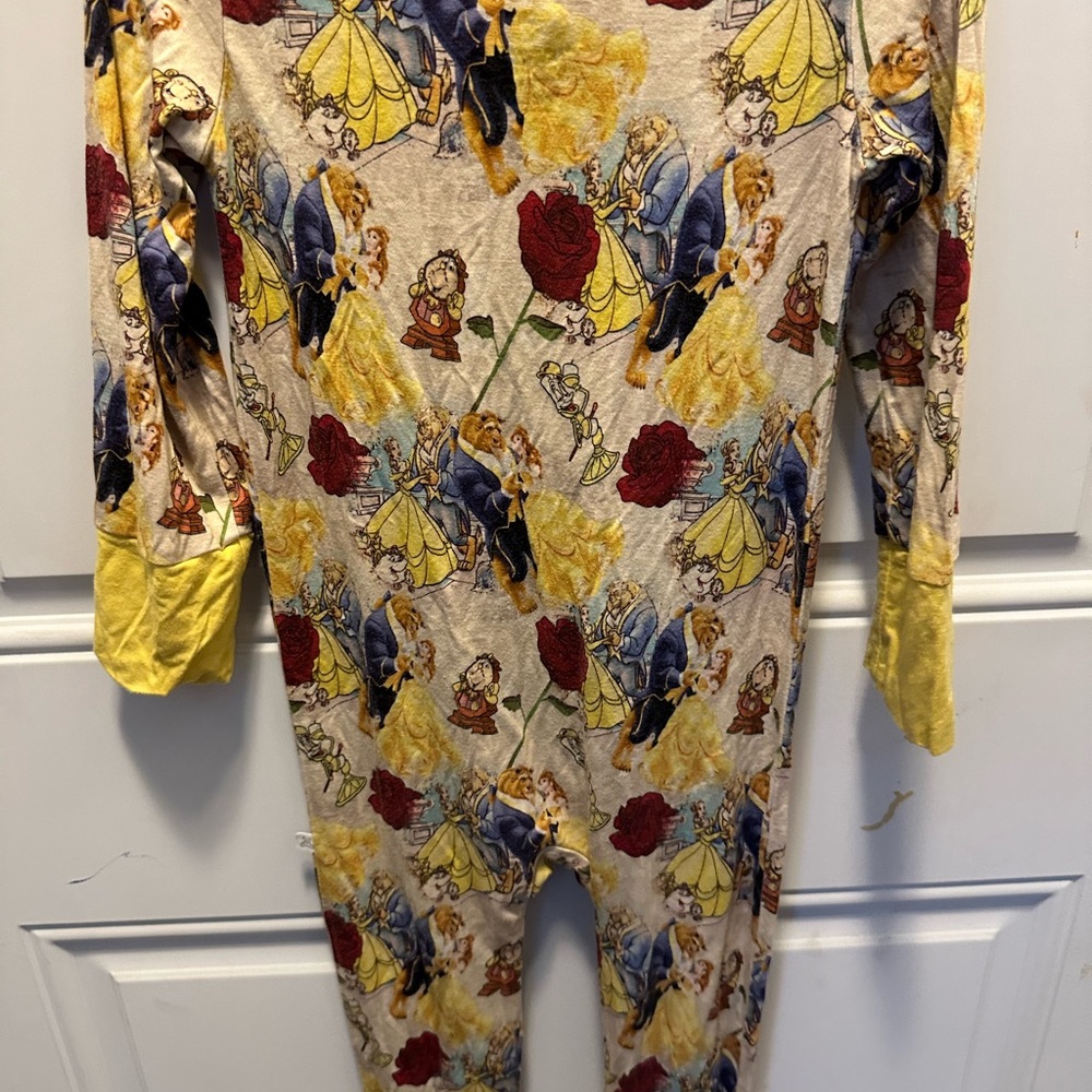 6 pcs Little Snuggles Bamboo one pieces..Beauty and the Beast and other patterns